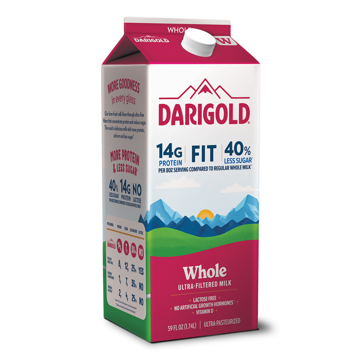 slide 1 of 2, Darigold Fit Whole Ultra-Filtered Milk 59 fl oz, 59 fl oz