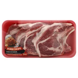 Meat Counter Pork Loin Blade Chops Bone In Thin - 1.50 Lb