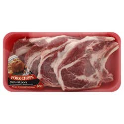 Meat Counter Pork Loin Blade Chops Bone In Thin - 1.50 Lb