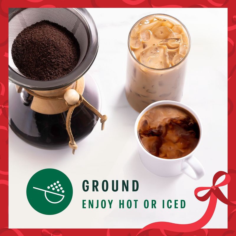 slide 4 of 10, Starbucks Holiday Blend Medium Roast Ground Coffee - 10oz, 10 oz
