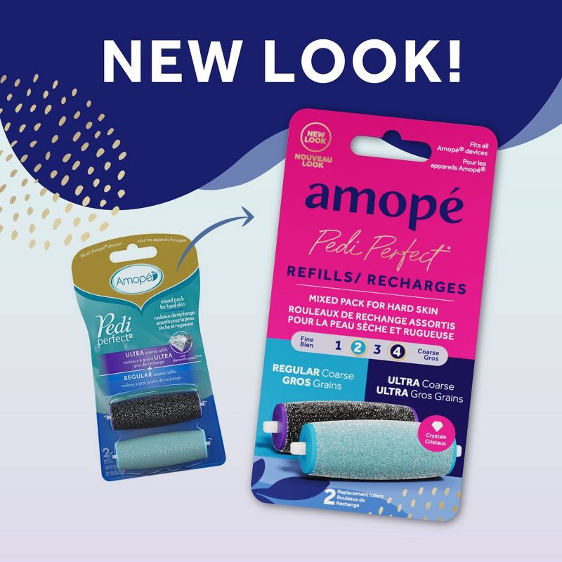 slide 2 of 11, Amope Amopé Pedi Perfect Foot File Ultra-Coarse & Regular Coarse Refills - 2ct, 2 ct