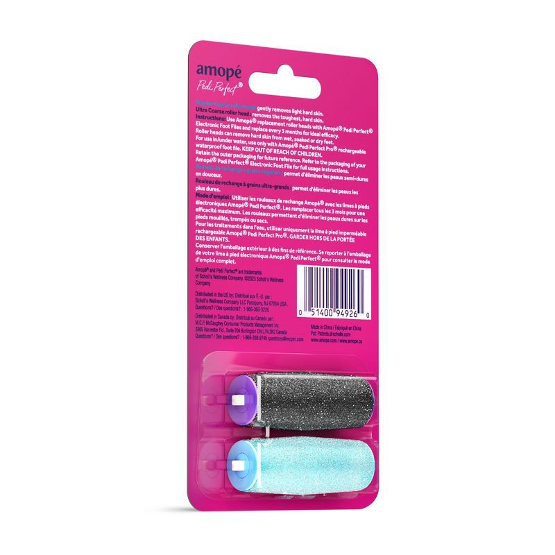 slide 4 of 11, Amope Amopé Pedi Perfect Foot File Ultra-Coarse & Regular Coarse Refills - 2ct, 2 ct