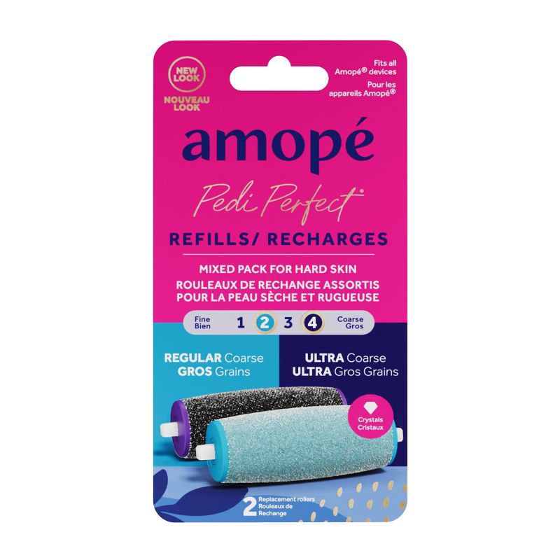 slide 1 of 11, Amope Amopé Pedi Perfect Foot File Ultra-Coarse & Regular Coarse Refills - 2ct, 2 ct