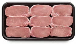 Pork Top Loin Chop Thin Boneless Value Pack - 3.50 Lb