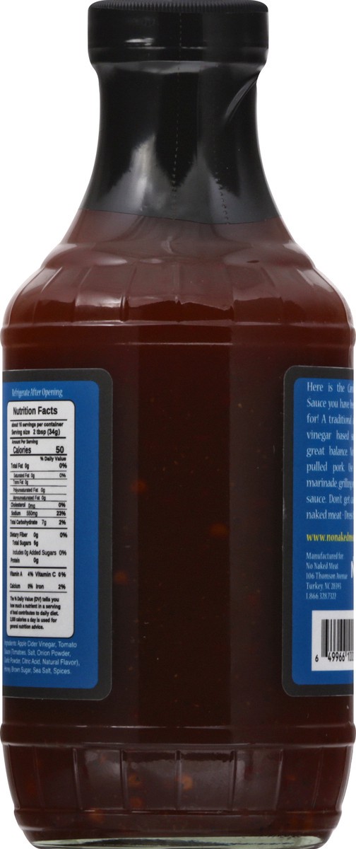 slide 4 of 13, No Naked Meat Carolina Style Barbecue Sauce 16 oz, 16 oz