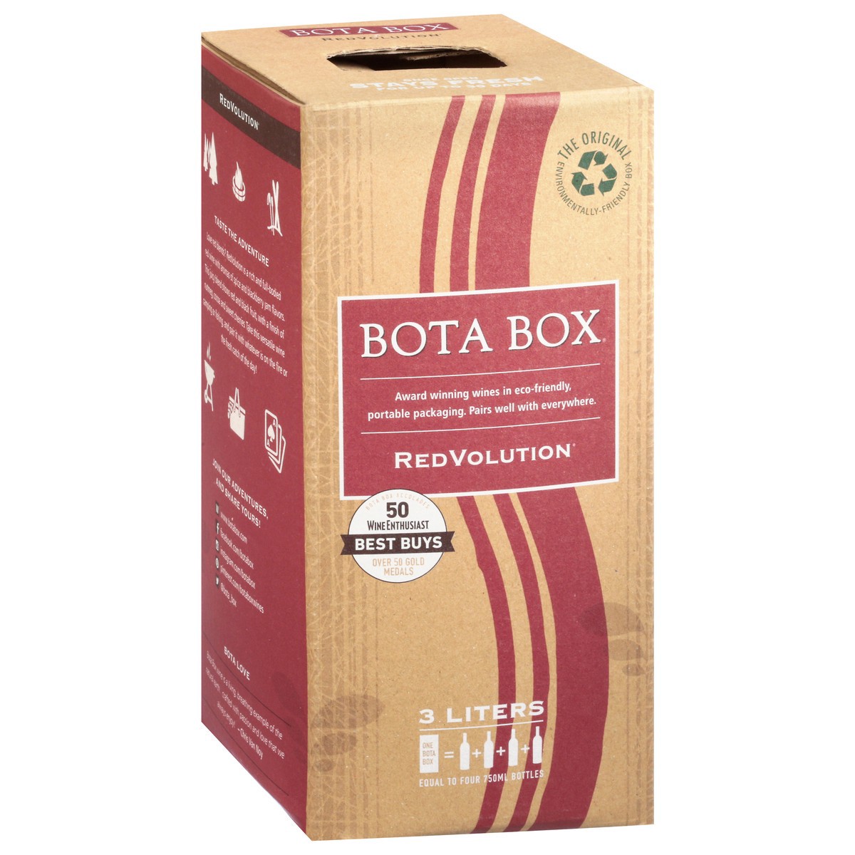 slide 2 of 9, Bota Box 3L Redvolution, 3 liter