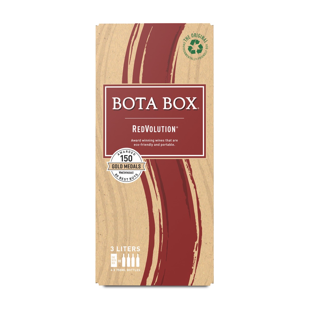 slide 1 of 9, Bota Box 3L Redvolution, 3 liter