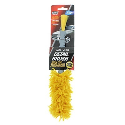 slide 1 of 1, Elite Auto Care 2-In-1 Auto Detail Brush, 1 ct