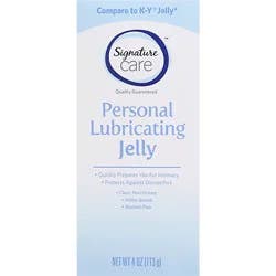 Signature Select/care Lubricating Jelly Personal Gentle And Safe - 4 Oz