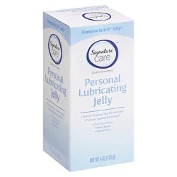 Signature Select/care Lubricating Jelly Personal Gentle And Safe - 4 Oz