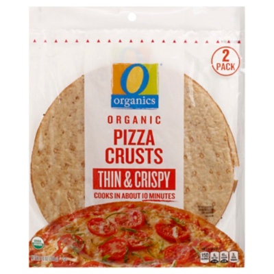 slide 1 of 1, O Orgnc Pizza Crust Thin Crispy, 2 ct