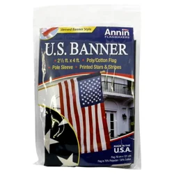 Annin Poly-Cotton US Banner Flag