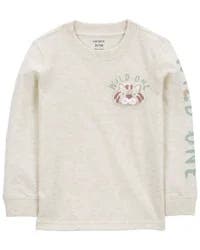 Carter's Toddler Wild One Graphic Tee Heather 5T