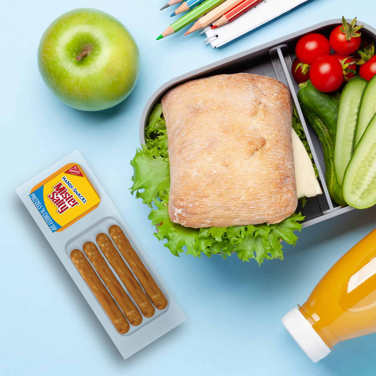 slide 26 of 29, Nabisco Handi-Snacks Mister Salty Pretzels 'N Cheesy Dip Snack Packs, 10 Snack Packs, 10 ct