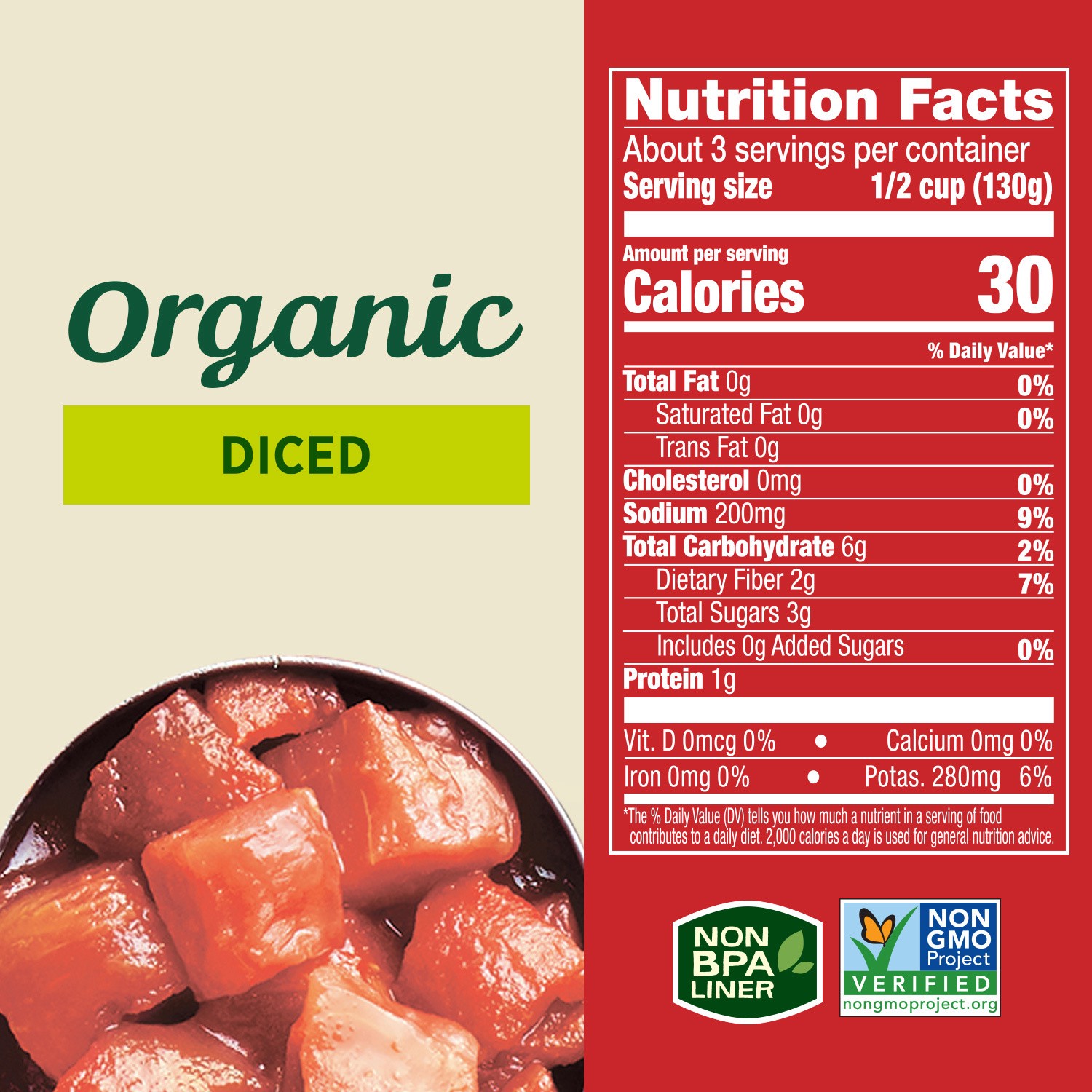 slide 5 of 5, Hunt's Organic Diced Tomatoes 14.5 oz, 14.5 oz