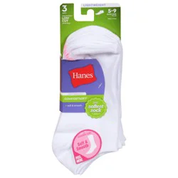 Hanes Softest Lightweight Low Cut Socks 3 pr
