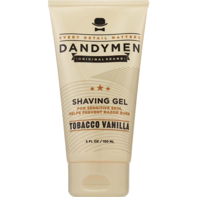 slide 1 of 1, Dandymen Shave Gel Tobacco Vanilla, 5 oz