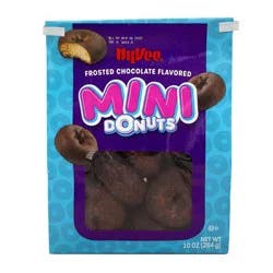 Hy-Vee Frosted Chocolate Mini Donuts