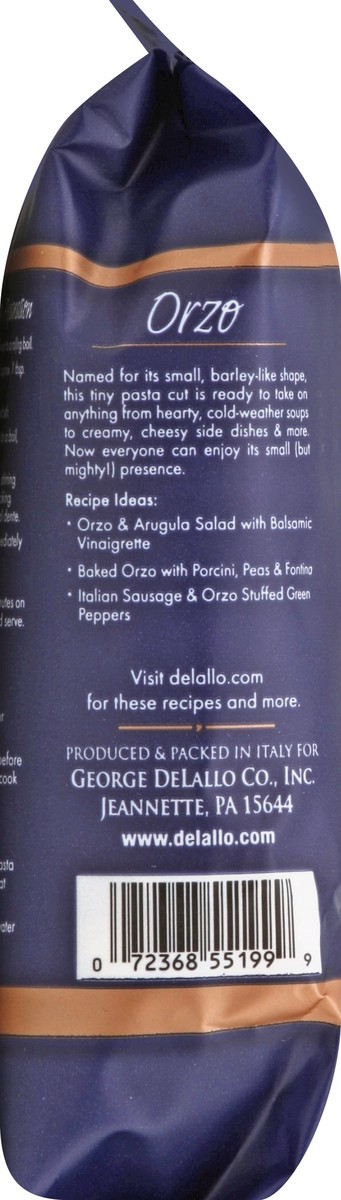 slide 5 of 5, DeLallo Orzo 12 oz, 12 oz