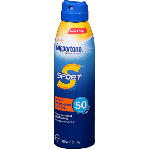 slide 5 of 5, Coppertone Sport Sunscreen Spray SPF 50, 5.5 oz