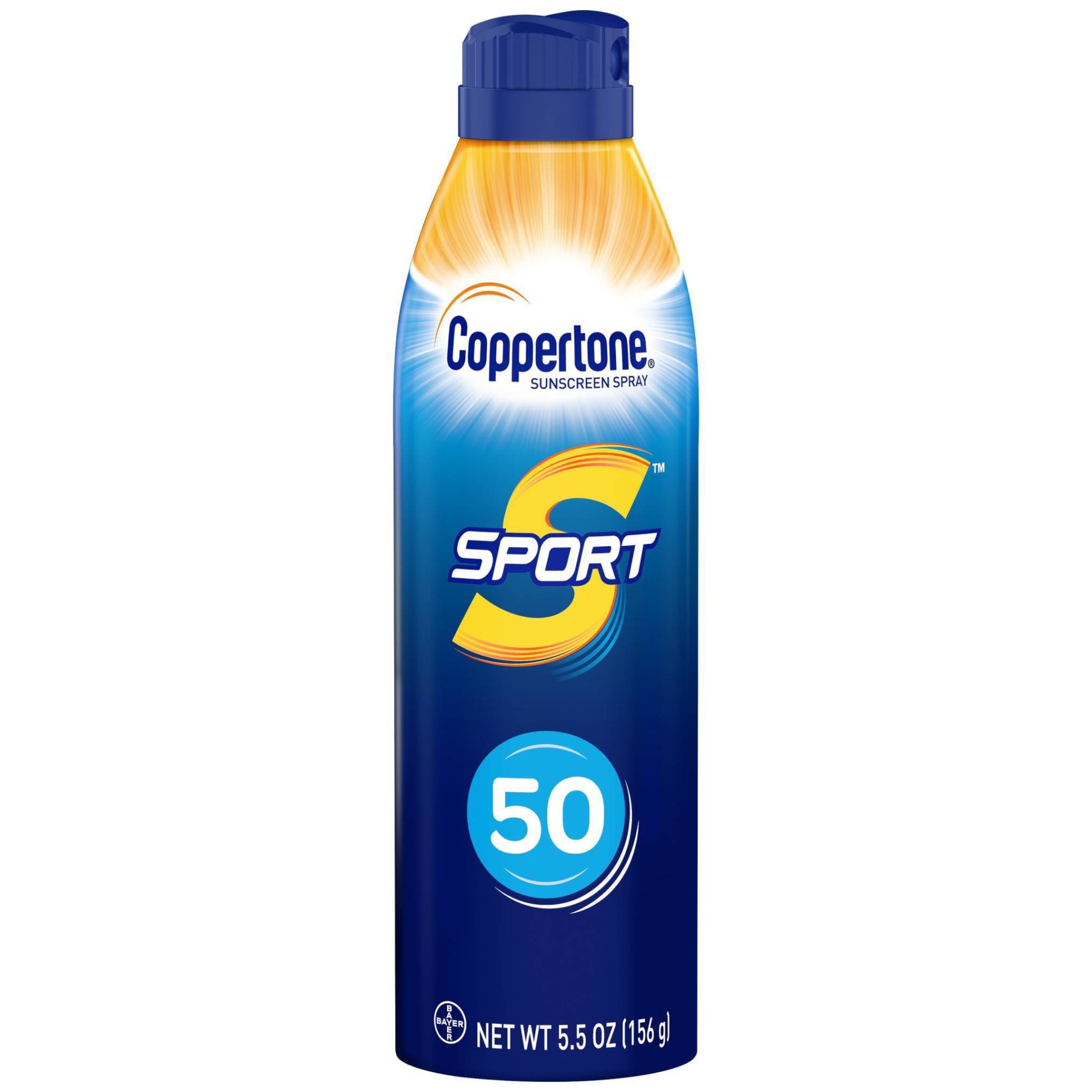 slide 1 of 5, Coppertone Sport Sunscreen Spray SPF 50, 5.5 oz