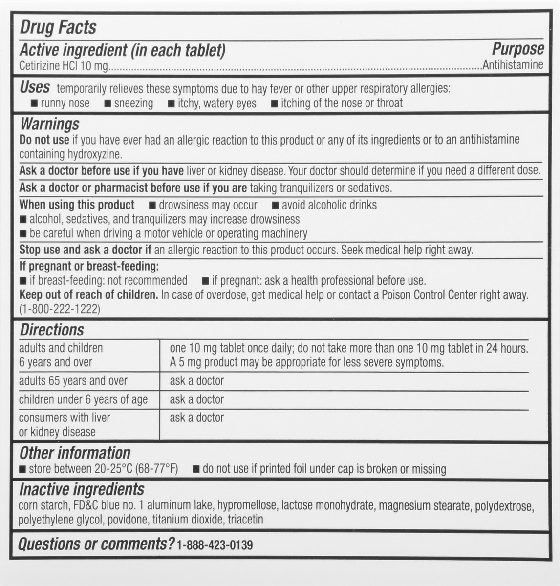 slide 2 of 10, Topcare Cetirizine Tabs, 45 ct