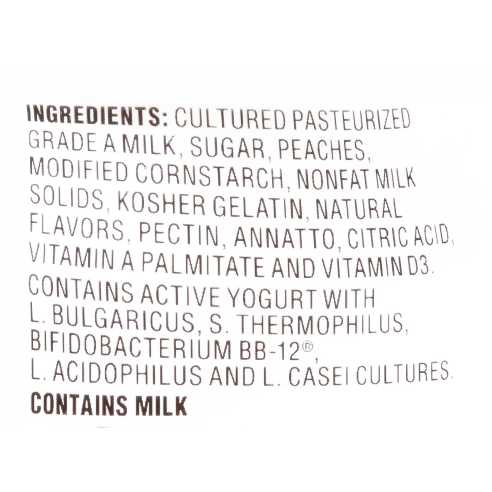 slide 6 of 6, La Yogurt Probiotic Peach Blended Whole Milk Yogurt, 6 oz