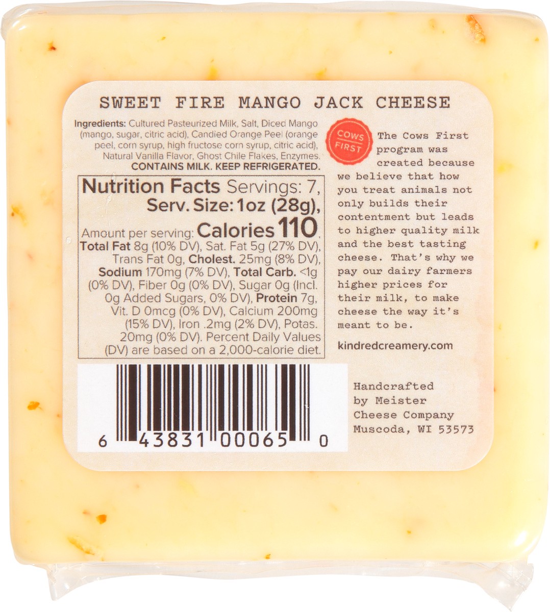 slide 4 of 9, Kindred Creamery Jack Sweet Fire Mango Cheese 7.0 oz, 7 oz