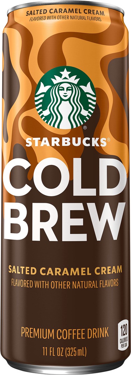 slide 6 of 8, Starbucks Cold Brew Premium Coffee Drink Salted Caramel Cream - 11 fl oz, 11 fl oz