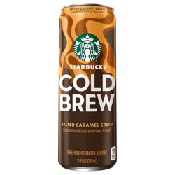 Starbucks Cold Brew Premium Coffee Drink Salted Caramel Cream - 11 fl oz