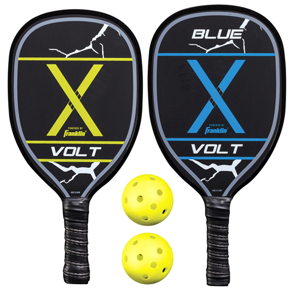 slide 1 of 1, Franklin Wood Paddle and Pickleball Set - 2 Player, 1 ct