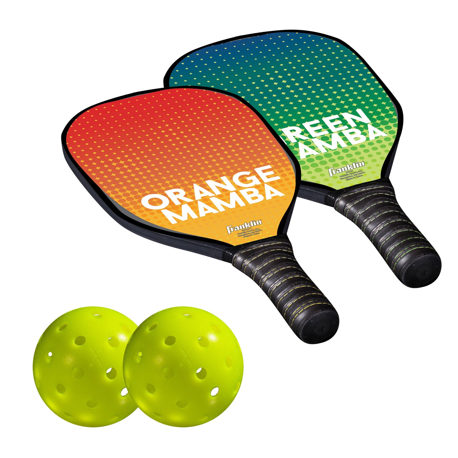 slide 1 of 3, Franklin Wood Paddle and Pickleball Set - 2 Player, 1 ct