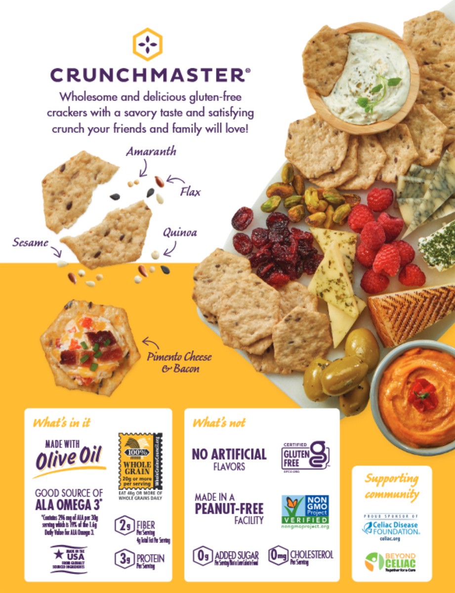 slide 4 of 10, Crunchmaster Multi-Seed Original, 3.54 oz