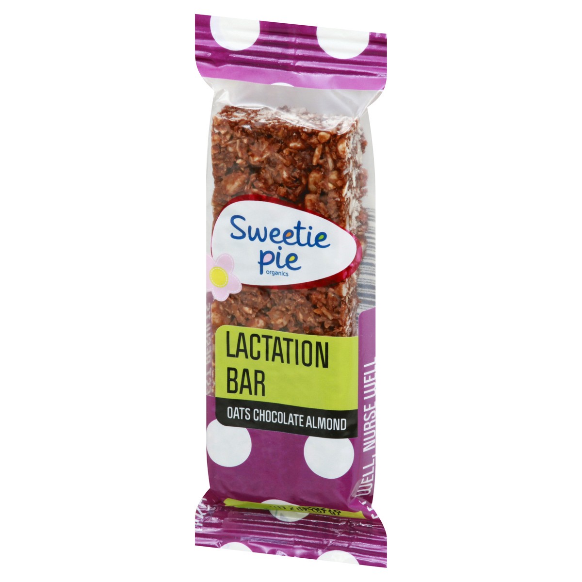 slide 4 of 13, Sweetie Pie Organics Oats Chocolate Almond Lactation Bar 2 oz, 2 oz