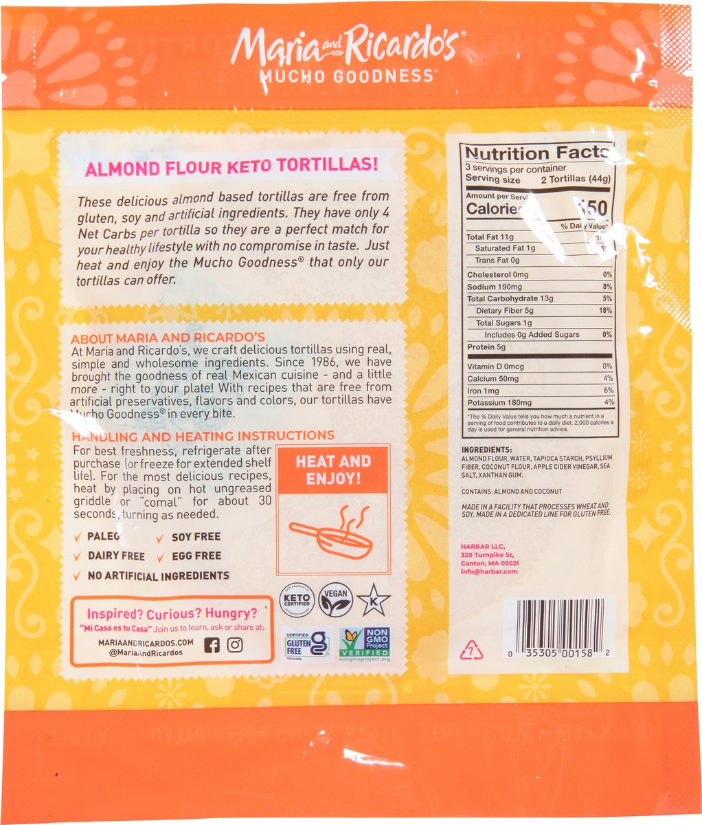 slide 6 of 9, Maria & Ricardo's Maria & Rich Almnd Flo, 4.6 oz