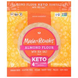 Maria & Ricardo's Keto Almond Flour Tortillas with Sea Salt, 6 ea