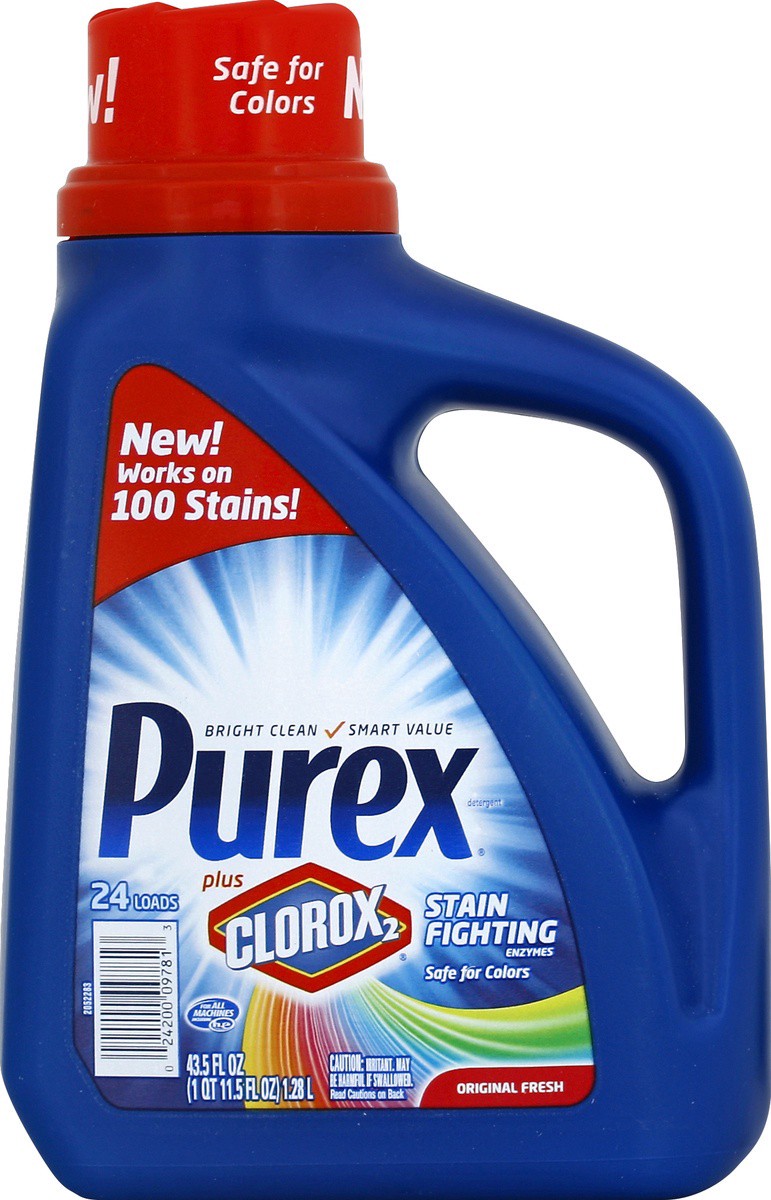 slide 2 of 2, Purex Detergent 43.5 oz, 43.5 fl oz