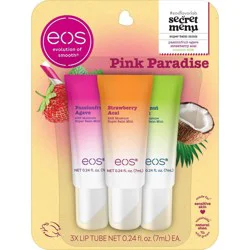eos Pink Paradise Mini Lip Balm Tube Blister - 0.51 oz / 3 pk