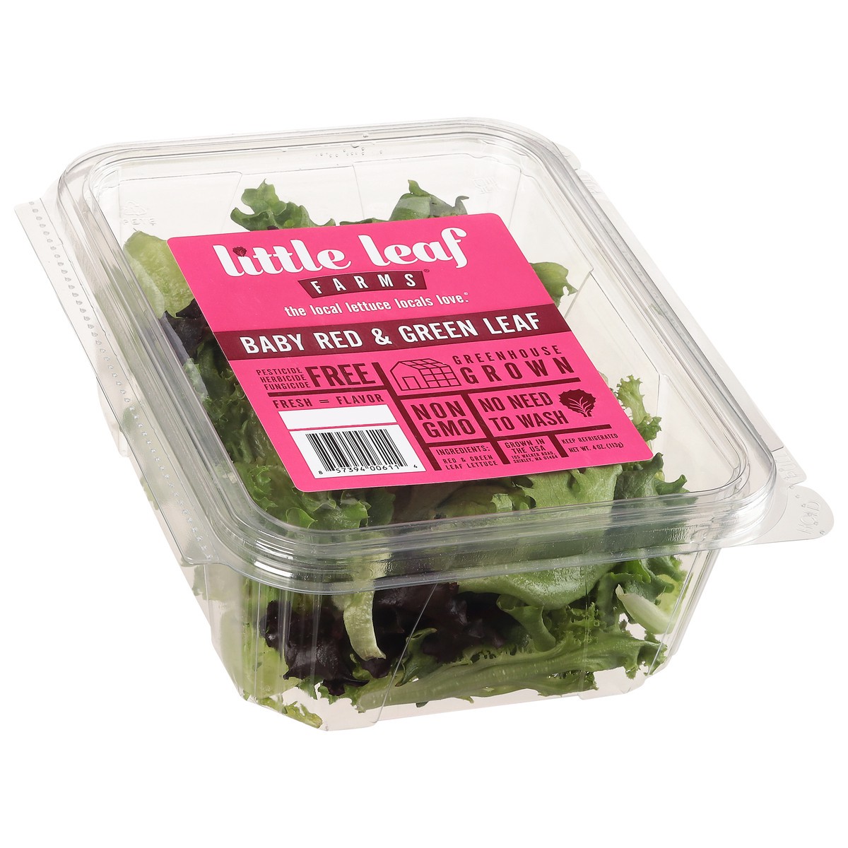 slide 10 of 10, Little Leaf Farms Baby Red & Green Leaf Lettuce 4 oz, 4 oz