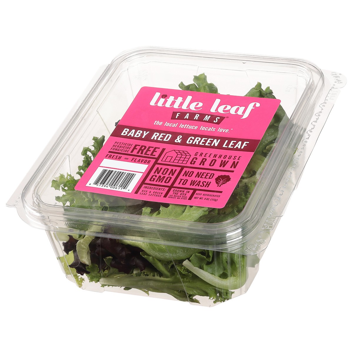 slide 6 of 10, Little Leaf Farms Baby Red & Green Leaf Lettuce 4 oz, 4 oz