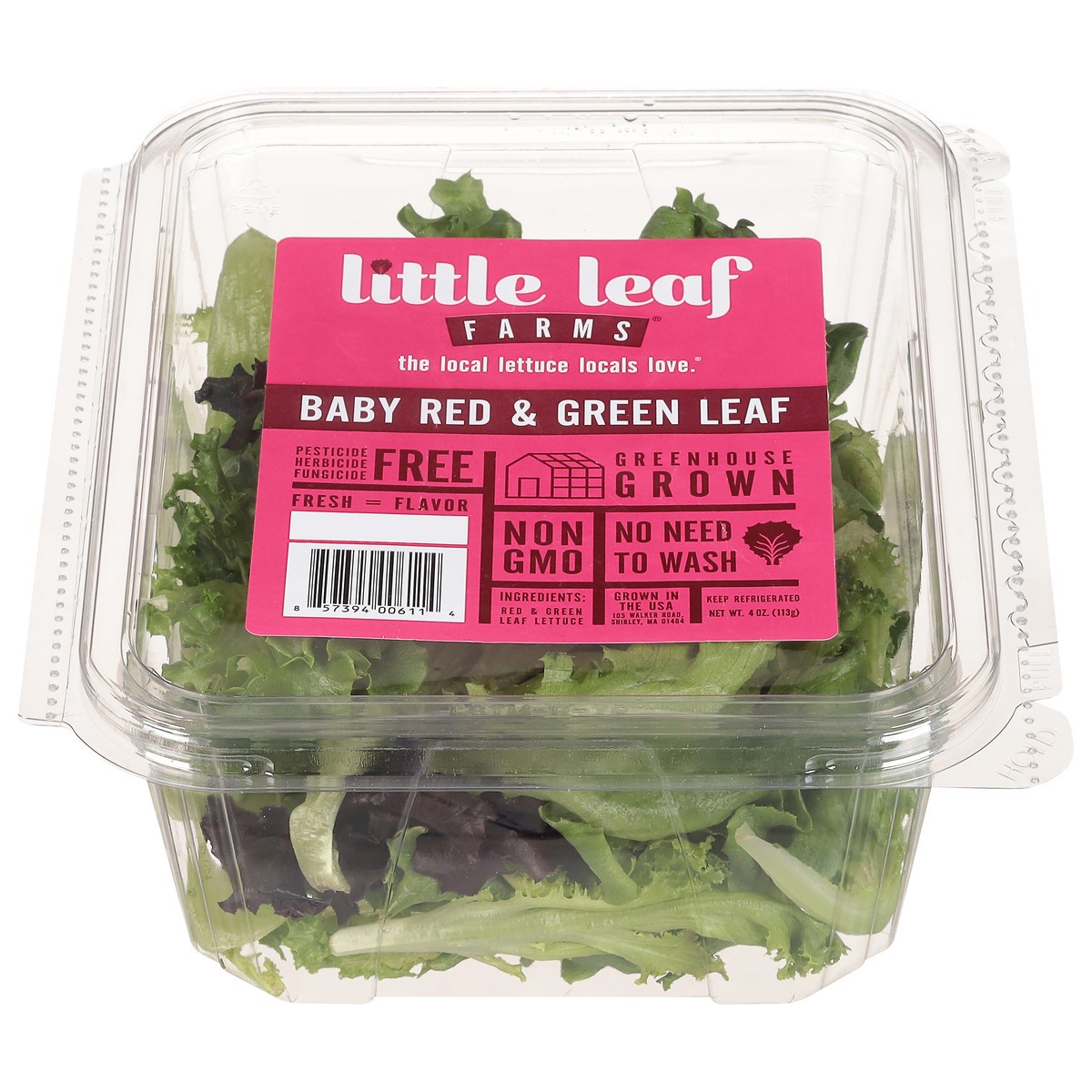 slide 4 of 10, Little Leaf Farms Baby Red & Green Leaf Lettuce 4 oz, 4 oz