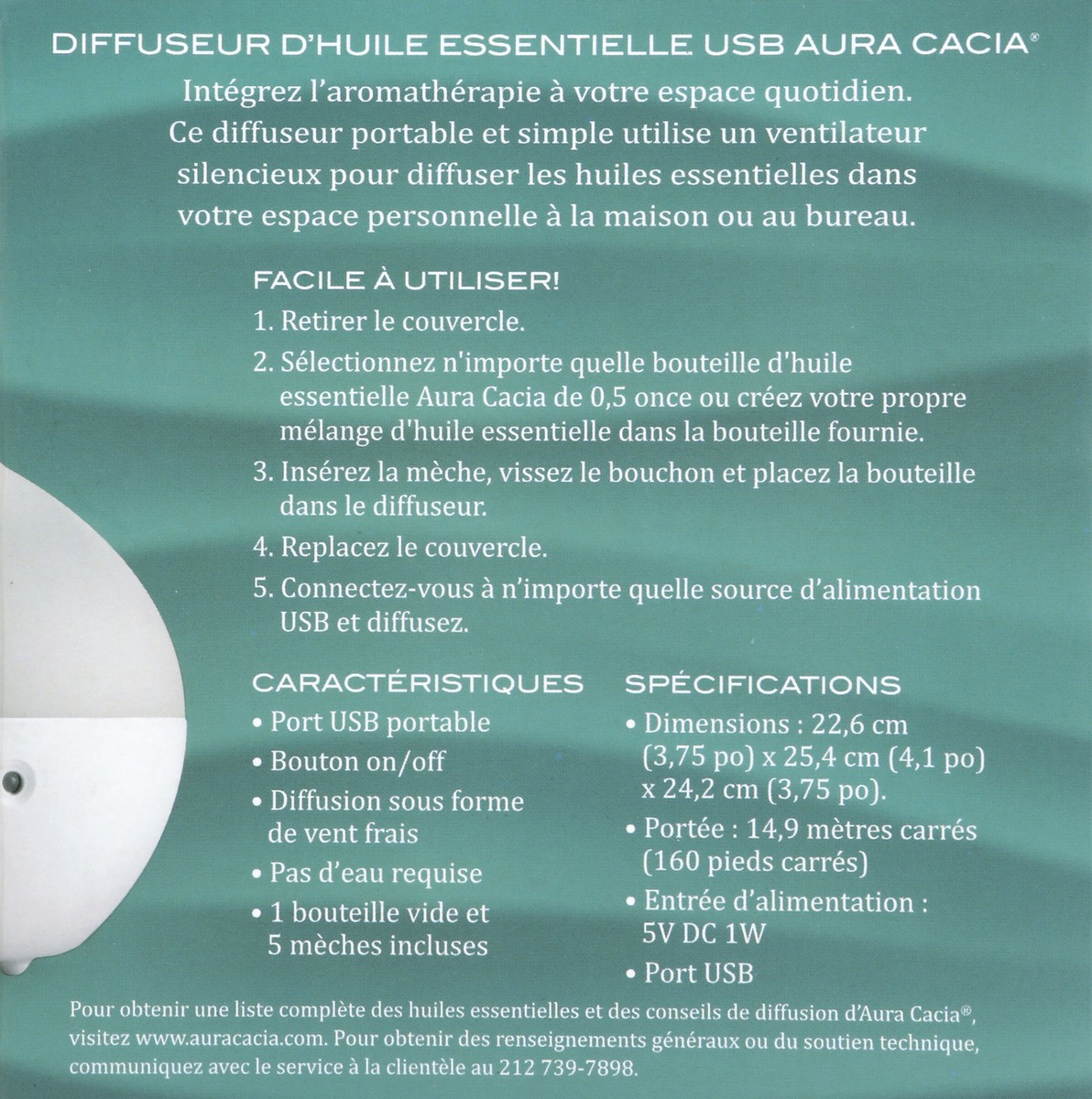 slide 3 of 5, Aura Cacia Armthpy Dffusr Air, 1 ct