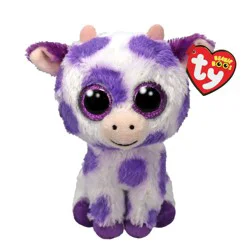 Ty Plush Boo Ethel Purple Cow