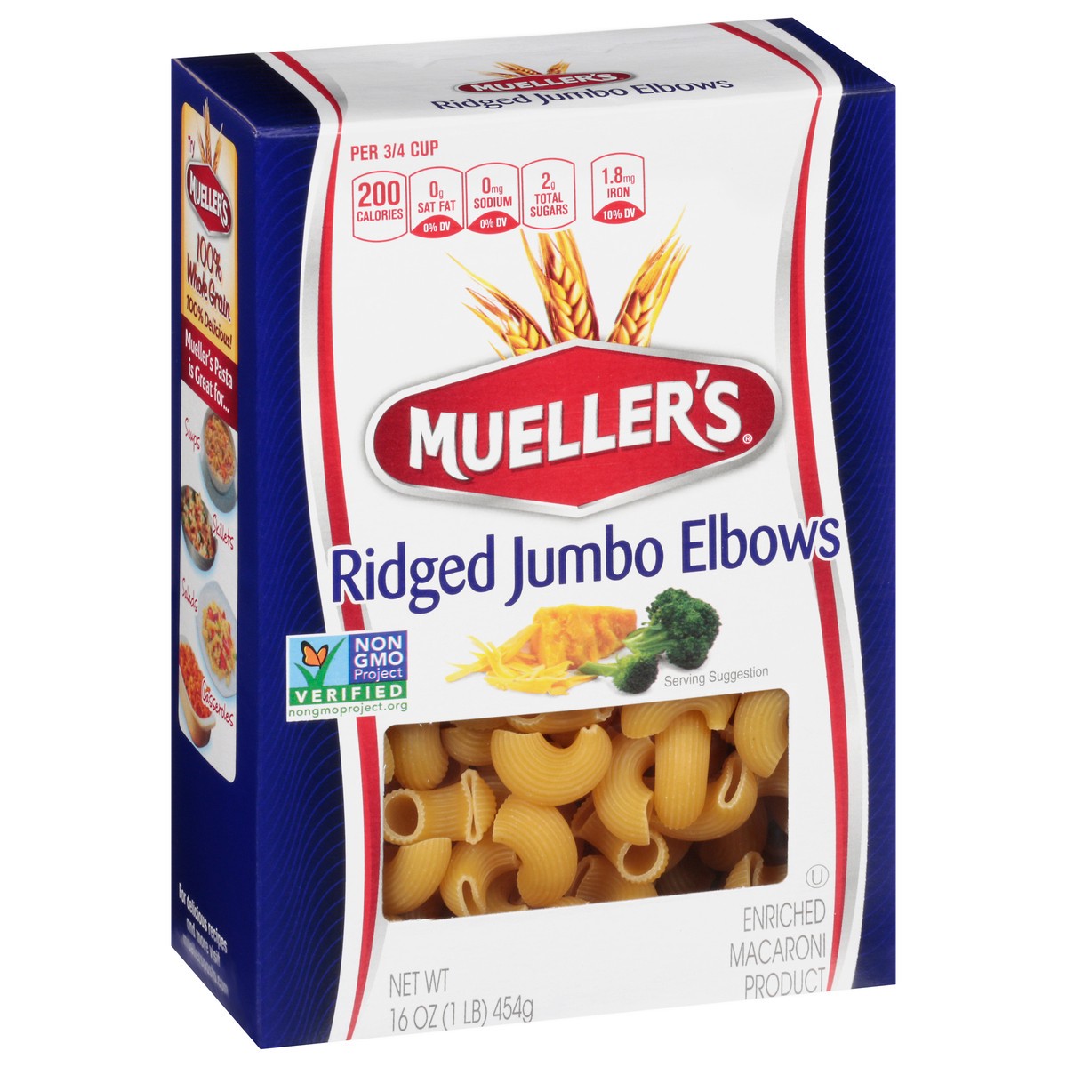slide 10 of 14, Mueller's Ridged Jumbo Elbows 16 oz, 16 oz