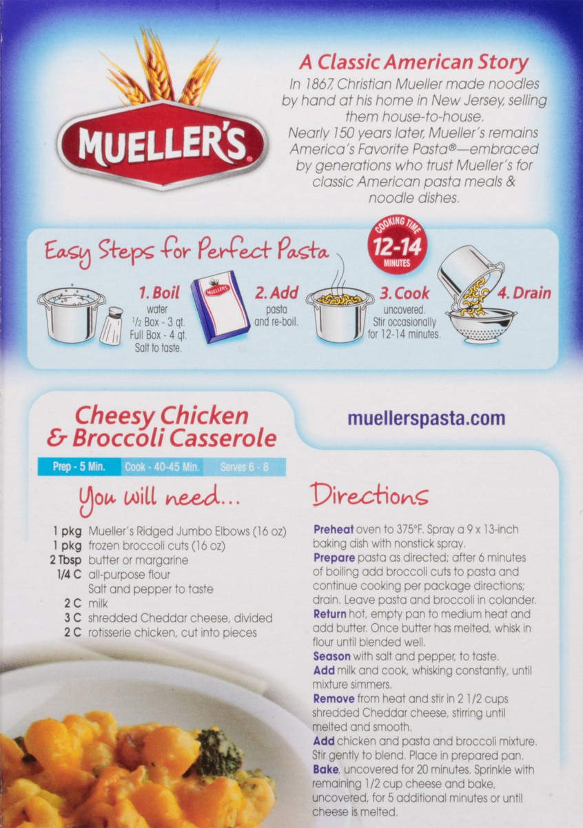 slide 11 of 14, Mueller's Ridged Jumbo Elbows 16 oz, 16 oz