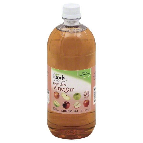 slide 1 of 1, Lowes Foods Apple Cider Vinegar, 32 oz