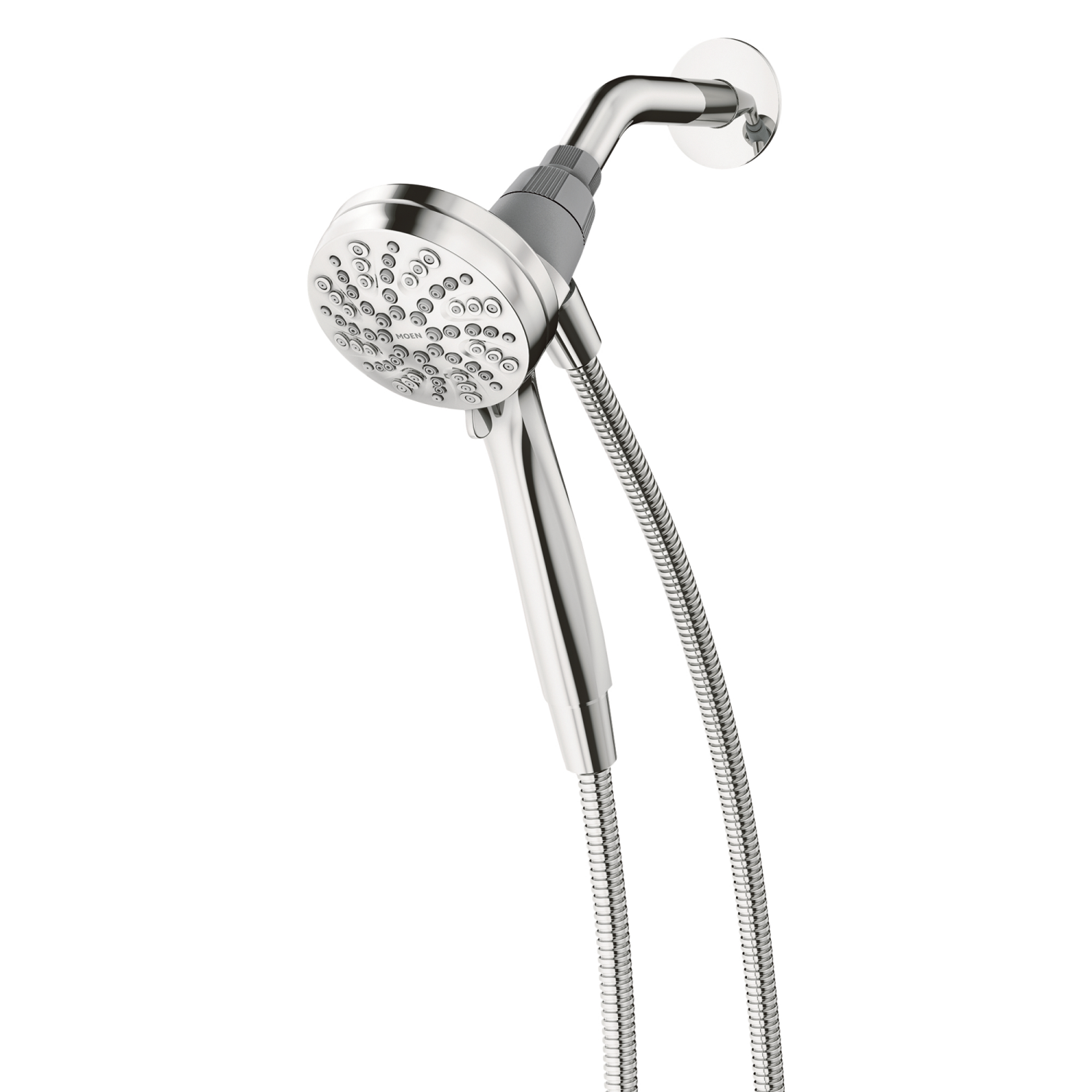 slide 1 of 5, Moen Engage Magnetix 4-Inch Six-Function Handheld Eco-Performance Showerhead with Magnetic Docking System, Chrome, 1 ct