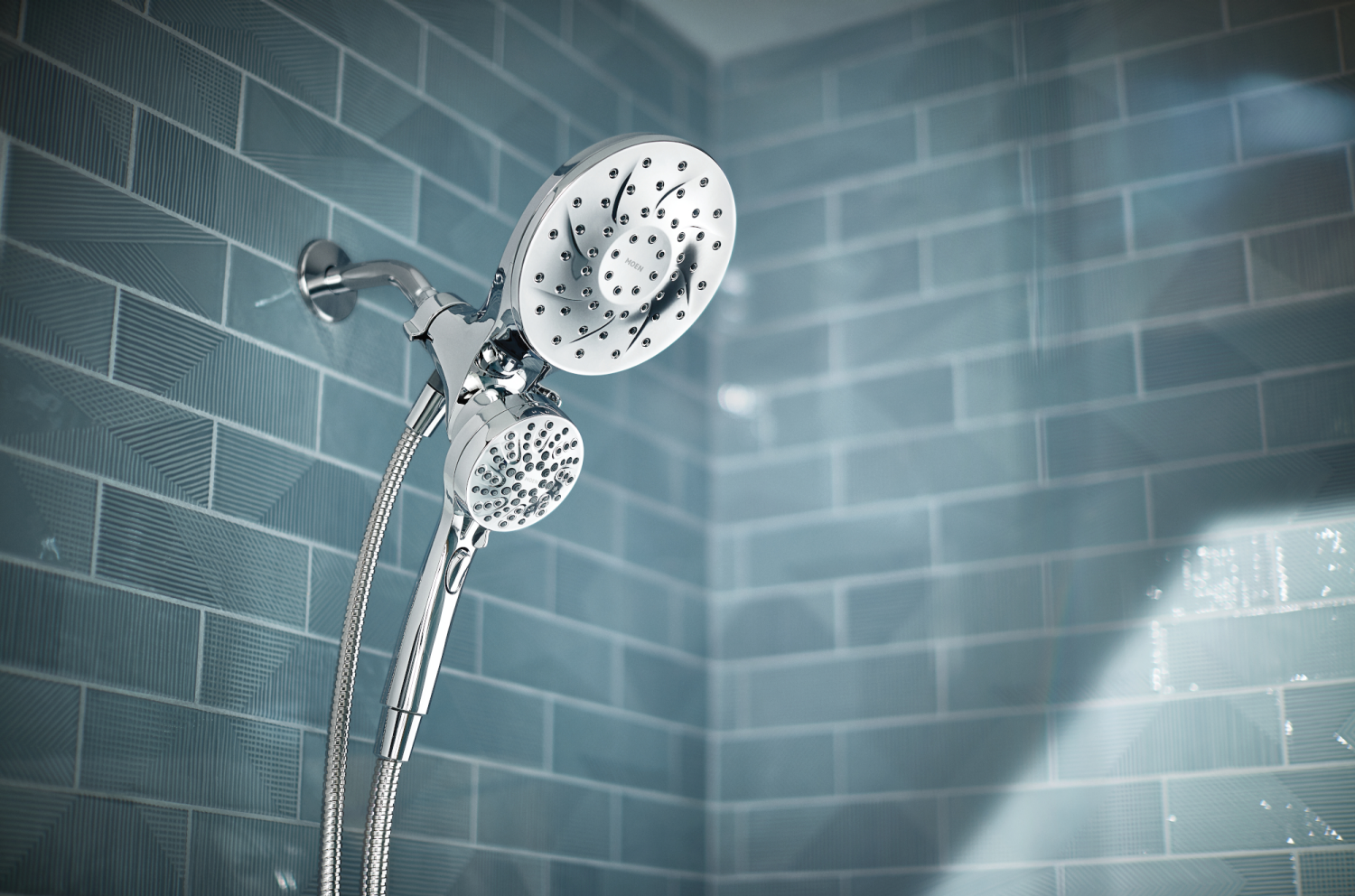 slide 2 of 4, Moen Magnetix Engage Rainshower & Handheld Combo Showerhead - Moen, 1 ct