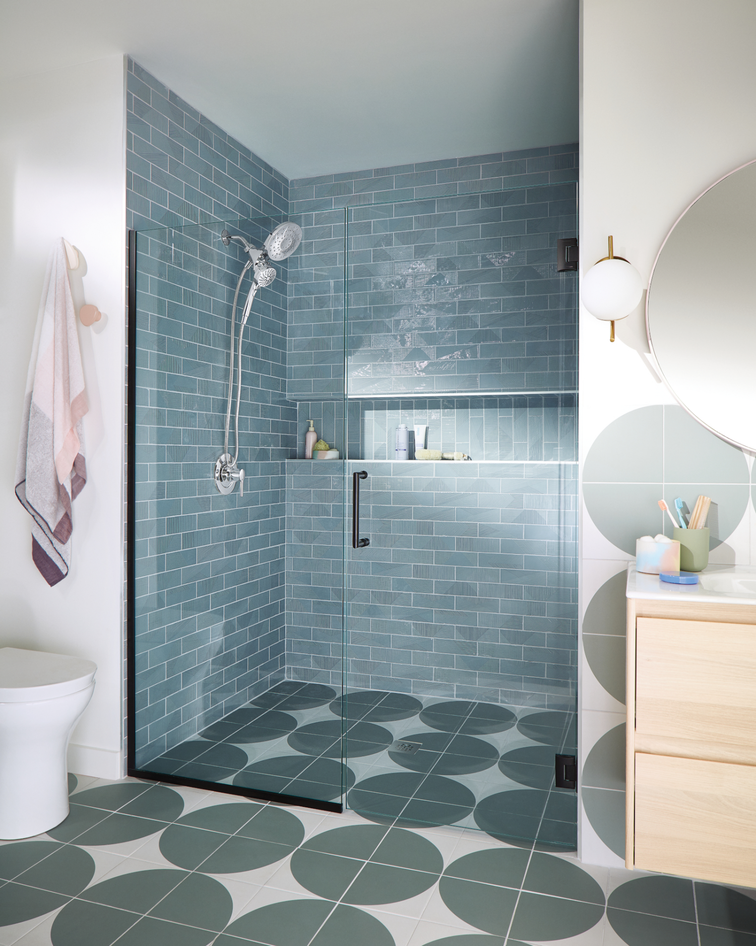 slide 3 of 4, Moen Magnetix Engage Rainshower & Handheld Combo Showerhead - Moen, 1 ct