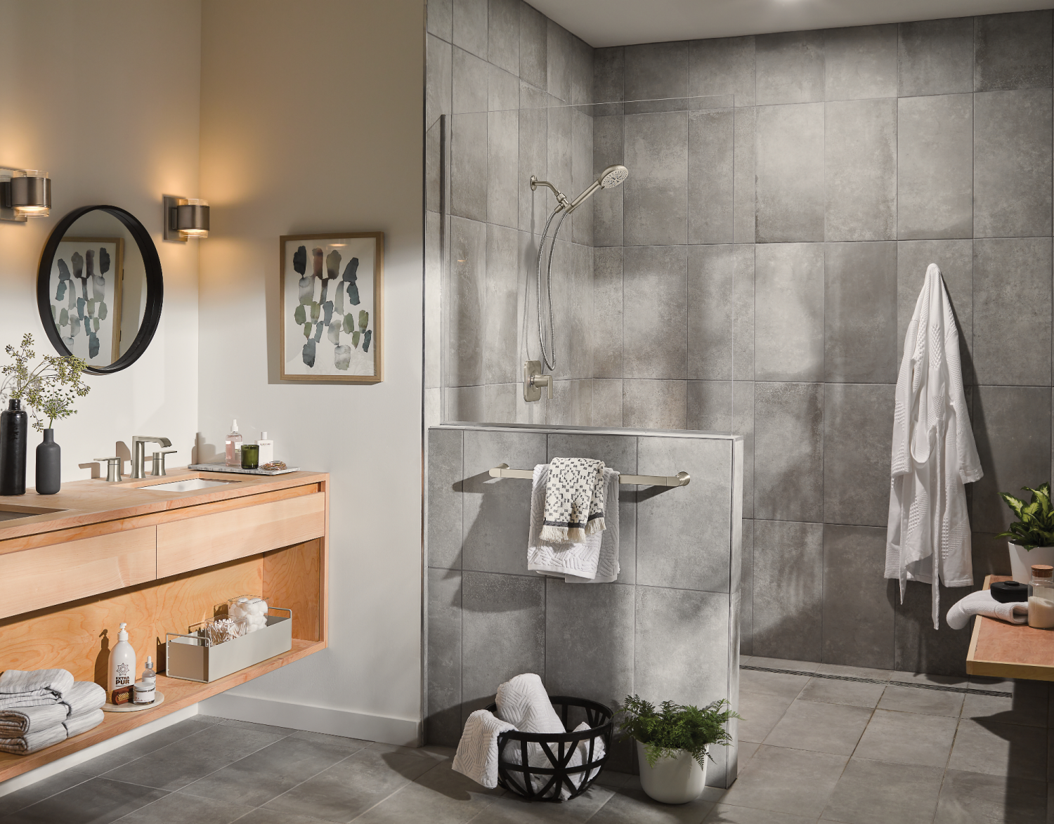 slide 2 of 2, Moen Hydro Energetix Spot Resistant Handheld Showerhead Brushed Nickel - Moen, 1 ct